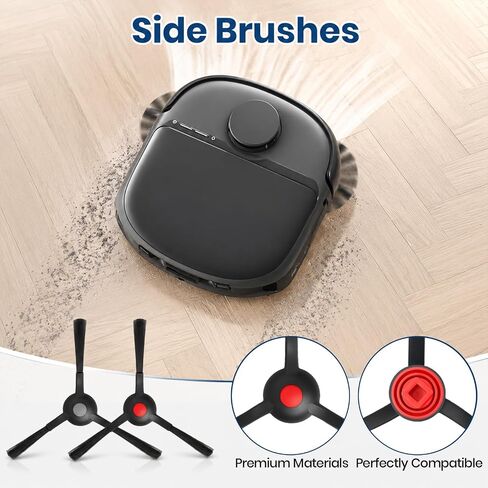 25 Pack C28 Replacement Accessory Kit for Eufy C28 Robot Vacuum Parts, 2 Rolling Mops, 2 Main Roller Brush, 6 HEPA Filters, 6 Side Brushes, 6 Dust Bags, 1 Clean Tool in Kuwait