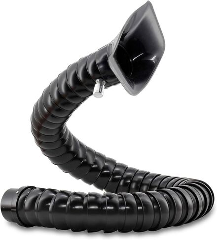 JUYO VONSAN Articulated Hose OD 75MM Flexible Duct Collector Arm Fume Extractor Hose Arm for Welding Laser Soldering Fume Extractor with Valve Smoke Remove Pipe (1, Black, 75MM OD) in Kuwait
