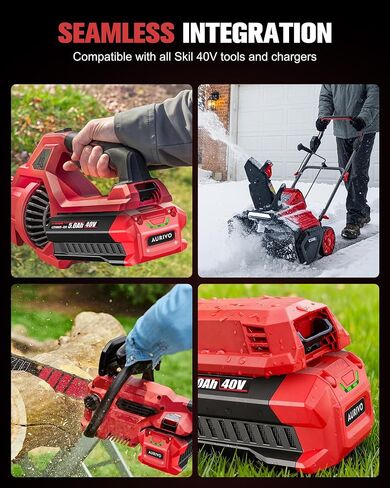 40V 5.0Ah Battery Replacement for Skil Pwrcore 40V Battery, Fits Skil 40V Power Tools in Kuwait
