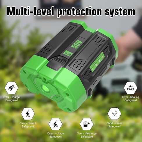 2Pack 5000mAh High Capacity BA2800 Battery Replacement for EGO 56V Battery Compatible with EGO Battery 5.0Ah Lithium Power Tools Compatible with BA4200 BA4200T BA1400 BA1400T BA2240 Power Tool in Kuwait