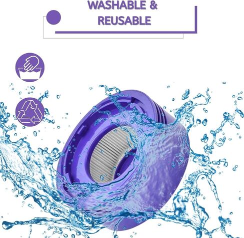 Nispira True HEPA Vacuum Filters Replacement Kit Compatible with Dyson V7 V8 Animal and Absolute Vacuum, Compare to Part #967478-01, 4 Packs in Kuwait