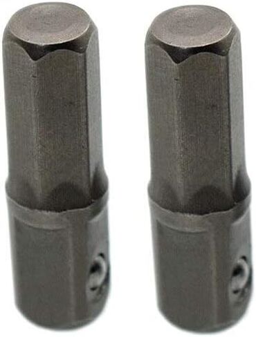 Replacement Part for M.C 10pcs Impact Socket Adapter Converter 1/4" Hex Shank To 1/4" Square Drive 25mm Chrome Vanadium Steel in Kuwait