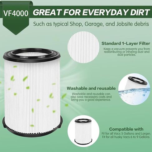 VF4000 Replacement Filter For RIDGID For Shop Vac Wet/Dry Cleaner in Kuwait