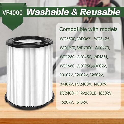 VF4000 Replacement Filter For RIDGID For Shop Vac Wet/Dry Cleaner in Kuwait