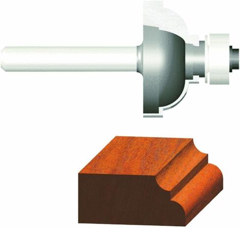 Vermont American 23142 3/16-Inch Radius Carbide Tipped Cove and Fillet Router Bit, 1/2-Inch Ball Bearing 2-Flute 1/4-Inch Shank in Kuwait