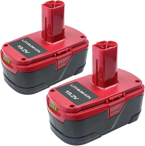 DTK Replacement for Craftsman 19.2V Battery 11375 11376 130279005 1323 903 130211004 130279003 130279017 315.115410 315.11485 315.PP2011 315.PP2020 Tools 6500mah 2 Packs in Kuwait