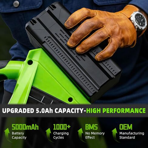 60V 5.0Ah Replacement Battery for Greenworks 60V Lithium-Ion Battery, Compatible with Greenworks 60 Volt LB608 LB605 LB604 LB603 B6025 LB602 Batteria in Kuwait