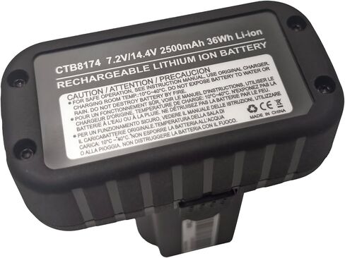 2X 14.4V CTB8174 2.5Ah Battery Replacement for Snap on CTB8172 CTB8174 Cordless Power Tools CTRS761ADB CTR761CDB CTR714ADB CTR861DB CTR817DBCT861DB CT825DB for Charger CTC131 CTC772A in Kuwait