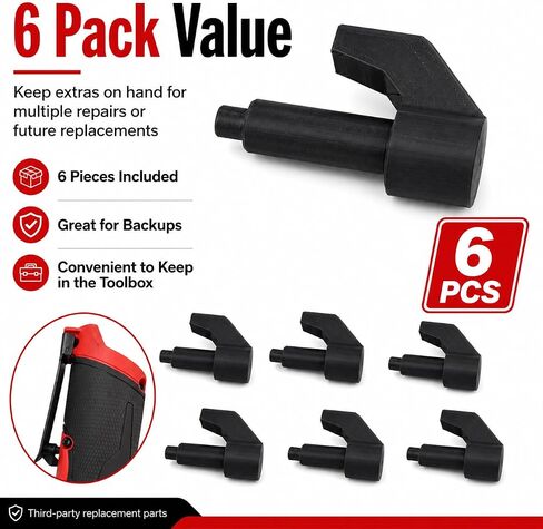 6 Pack Ratchet Button Repair Parts Compatible with Milwaukee M12 Ratchet 2456-20 & 2457-20, Replacement Switch Knob Buttons for M12 3/8 and 1/4 Ratchet Repair Kit in Kuwait