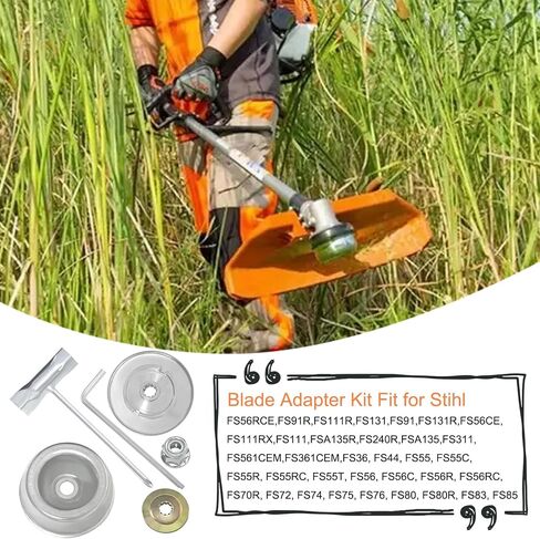 Blade Adapter Kit Compatible with STIHL FS56 FS70 FS91 FS94 FS111 FS131 FS240 FSA135 - Attachment for Brushcutter in Kuwait