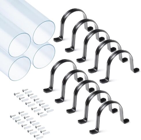 POWERTEC 70258 Stainless Steel Hose Hangers with Self Tapping Drywall Anchors and Screws, 4-Inch, 5 Set in Kuwait