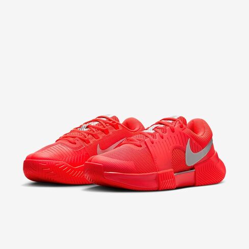 Nike GP Challenge 1 Premium Women's Hard Court Tennis Shoes (Bright Crimson/Metallic Silver) Size 7 in Kuwait