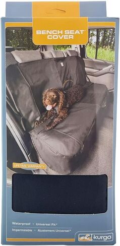 Kurgo Rover Hammock - Dog Seat Mat - Waterproof Cover - Dog Bench Shield - Machine Washable - 63" Wide - Black in Saudi Arabia