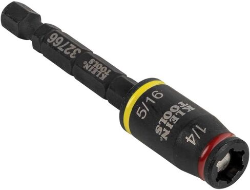 Klein Tools 32767 Impact Driver, 3-in-1 Impact Flip Socket and Bit Holder & 32766 Impact Driver, 3-in-1 Impact Flip Socket and Bit Holder, 1/4-Inch and 5/16-Inch Hex Drivers, 3-Inch Length in Kuwait