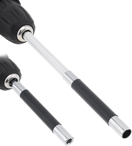 ChgImposs Drill Bit Holder, Scalable Drill Bit Extension 9 Pcs, 3.15"/4.72"/5.51"(80/120/140mm) Magnetic Bit Holder 1/4" Hex, Drill Extension Bit Holder for Screwdriver, Drill Bit Guide Rod Adapter in Kuwait