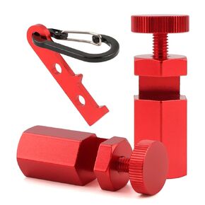 Tall Stair Gauges for Framing Square, Stair Gauges Knobs Tool with Holder & Carabiner, Stair Stringer Layout Tool for Circular Saw & Carpenter Angle Ruler (Red) in Saudi Arabia