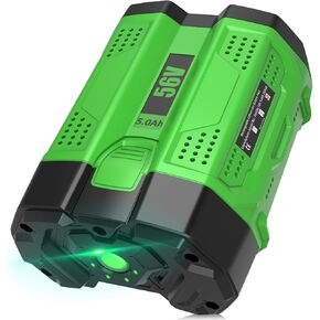 5000mAh Replacement for EGO 56V Battery Compatible with EGO Battery 5.0Ah High Capacity Lithium Power Tools Compatible with BA2800 BA4200 BA4200T BA1400 BA1400T BA2240 Cordless Power Tool(Green) in Kuwait
