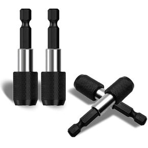 Quick Change Bit Holder Magnetic 4 Pieces 1/4 Inch Magnetic Bit Holder Cordless Screwdriver Suitable for Cordless Screwdrivers Drills Screwdriver Wind Screw 60 mm Length in Saudi Arabia