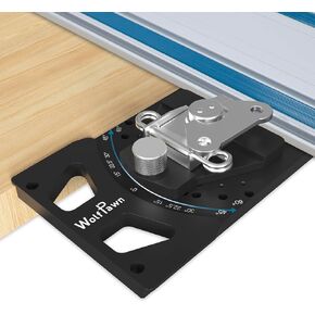 Adjustable Angle Track Saw Square with -60° to 60° Quick Positive Angle Stop, Guide Rail Protractor & 90° Right Rail Guide, Compatible with Festool and Makita in Saudi Arabia