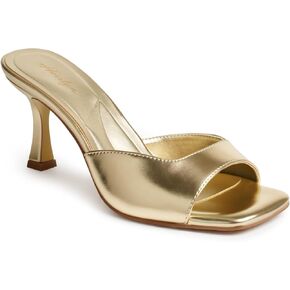 Kitten Heels for Women, Comfortable Low Heel Sandals, Square Toe Slingback Heels, Womens Sexy Slip on Heeled Sandals,Backless Heeled Mules for Women Party Summer in Saudi Arabia