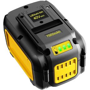 Upgraded! 7500mAh High Capacity Replacement for Dewalt 40v Battery DCB404 DCB406 DCB407 DCB114, Compatible with All Dewalt 40V MAX Tools in Kuwait