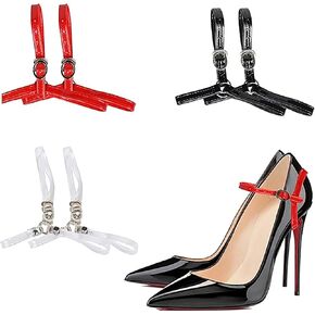 3 Pairs Detachable Shoe Straps for High Heels, Adjustable Elastic Anti Slip Shoe Belt Replacement Ankle Straps for Loose High Heels Shoes Pumps in Kuwait