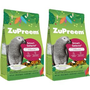 ZuPreem Smart Selects Bird Food for Parrots & Conures, 4 lb - Everyday Feeding for Caiques, African Greys, Senegals, Amazons, Eclectus, Small Cockatoos in Saudi Arabia