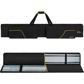 Track Saw Guide Rail Bag,Padded Protective Carrying Case Fits 2 Guide Rails Each Up To 59 Inches,Compatible With Milwaukee/Dewalt/Festool Guide Rails,2 Large Front Accessory Pockets (Bag Only) in Kuwait