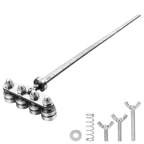 Circular Saw Guide Rail, 24-Inch Adjustable Rip Cut Guide – Stainless Steel Straight Edge Track with Inch Scale, 3-Roller Positioning Caliper Fence for DIY Woodworking (Fits Most 7-1/4" Saws) in Saudi Arabia