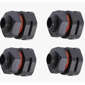 Black IP68 Industrial Breather Vent - M12x1.5 Pressure Equalization Valve, Dual-Port Moisture Control for Electrical Cabinets Enclosures (4) in Kuwait