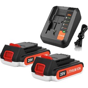 2Pack 20V 4.0Ah lbxr20 Replacement for Black and Decker 20v Lithium Battert Set LBXR20 LBXR2520 Compatible with Black and Decker Power Connect 20v Lithium Tools in Kuwait