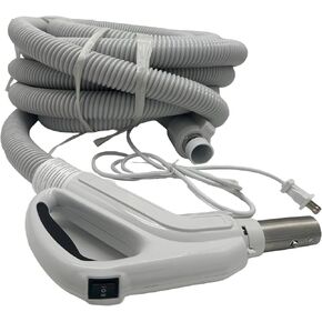 Universal Central Vacuum 35 ft Low Voltage Hose, ON-Off Switch Control-Compatible with Most Inlets - Crushproof Material (35 Ft. Low Voltage) in Kuwait