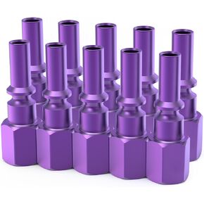 ChillWaves Aluminum Lincoln L-Style Air Plug, 1/4" Body Size, 1/4" NPT Female Threads, Air Compressor Accessories Fittings(10-PACK) in Kuwait