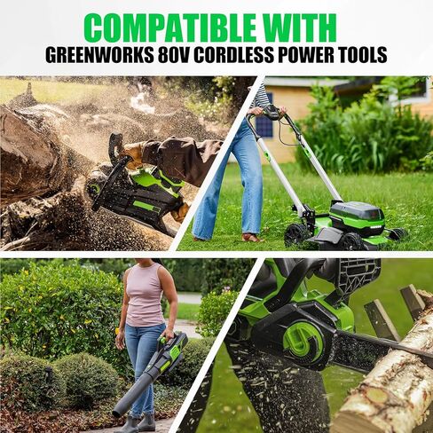 1Pack 80V 8.0Ah Replacement for Greenworks 80V Battery Compatible with Greenworks MAX 80V Lithium Ion Battery GBA80200 GBA80250 GBA80400 GBA80500 Cordless Power Tools in Kuwait
