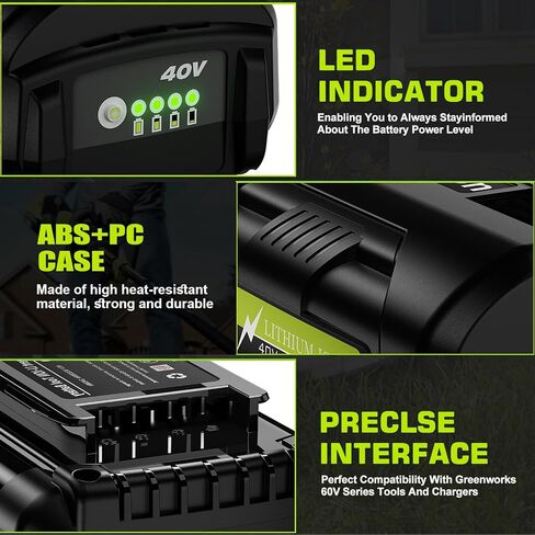 Upgraded 2Pack 7000mAh Replacement for Ryobi 40V Battery Lithium Compatible with Ryobi 40 Volt Battery OP4050 OP4026 OP4050A OP40601 OP40602 OP4040 OP4030 OP4050 OP40261 OP40201 Cordless Tools in Kuwait