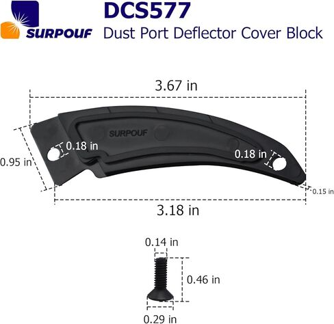 DCS577 Dust Port Deflector Cover Block Compatible with DCS577 Saw -2pc in Kuwait