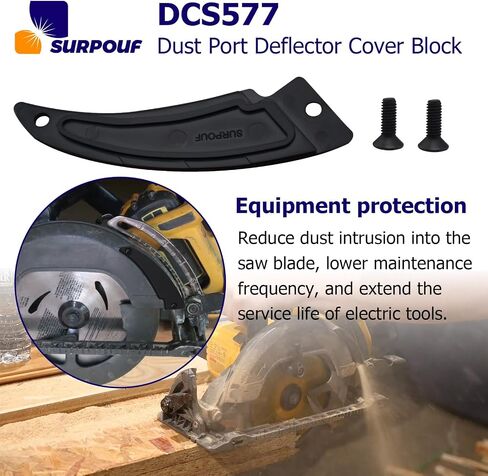 DCS577 Dust Port Deflector Cover Block Compatible with DCS577 Saw -2pc in Kuwait