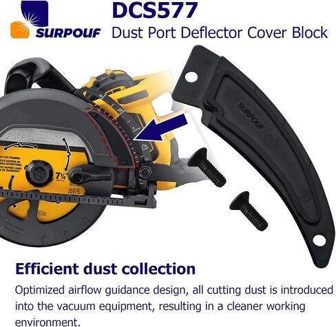 DCS577 Dust Port Deflector Cover Block Compatible with DCS577 Saw -2pc in Kuwait