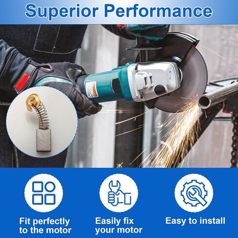 CB303 Carbon Brush Compatible With Makita 194996-6 191963-2 Power Tool,Electric Carbon Motor Brush For Makita Router Circular Saw Grinder Drill - 2 Pack in Kuwait