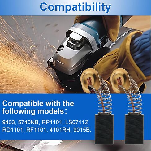 CB303 Carbon Brush Compatible With Makita 194996-6 191963-2 Power Tool,Electric Carbon Motor Brush For Makita Router Circular Saw Grinder Drill - 2 Pack in Kuwait