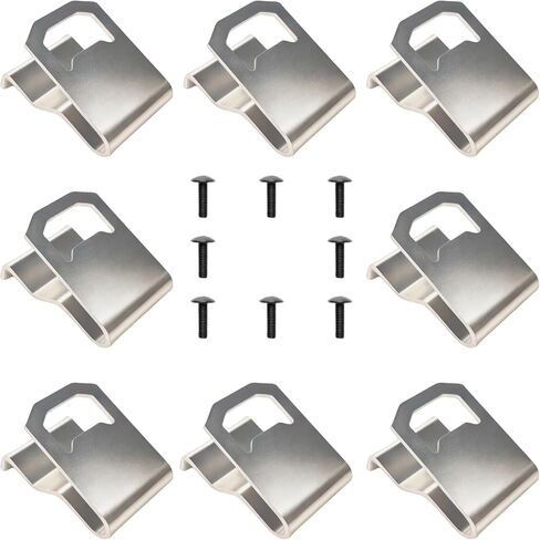 4 Pack N597001 Belt Clip for Craftsman V20 Cordless Drill Driver | Stainless steel belt lock hooks fit V20 cordless drill & impact driver, with screws for easy replacement & secure tool carry in Kuwait