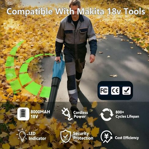 4Pack 18V 8000mAh BL1860B Battery Replace for Makita 18V Battery BL1830B BL1850B BL1840B BL1815B Cordless Tools in Kuwait