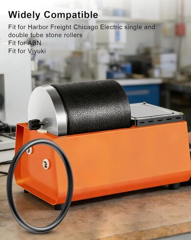 Drive Belt for Single and Dual Barrel Rock Tumblers Compatible with Harbor Freight Chicago Electric ABN Viyuki, 10 Pcs in Kuwait
