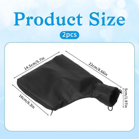 2 Pcs Table Saw Miter Saw Dust Bag, Black Dust Collection Bag with Zipper and Wired Adjustable, Miter Saws Accessories for Table Saws 225 Collection Accessories in Kuwait