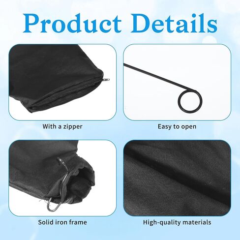 2 Pcs Table Saw Miter Saw Dust Bag, Black Dust Collection Bag with Zipper and Wired Adjustable, Miter Saws Accessories for Table Saws 225 Collection Accessories in Kuwait