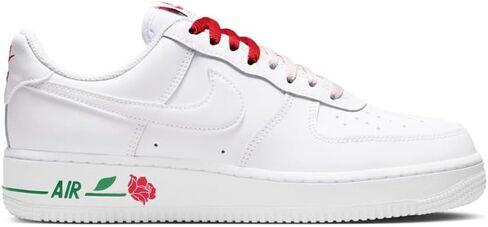 Air Force 1 Low Roses Womens Lifestyle Shoes (White/White/Sport Red/Pine Green) in Kuwait