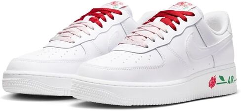 Air Force 1 Low Roses Womens Lifestyle Shoes (White/White/Sport Red/Pine Green) in Kuwait