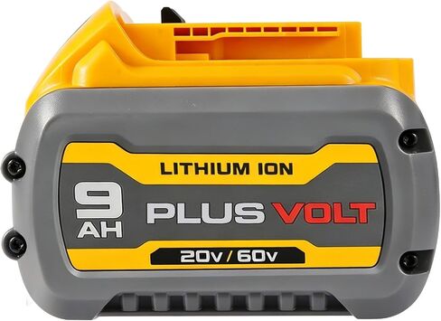 SANIU (1 PCS) 9.0Ah 20V/60V Replacement for Dewalt 60V Battery Lithium ion DCB609 DCB606 DCB612 Compatible with Dewalt 20V/60V Cordless Power Tools（180Wh） in Saudi Arabia
