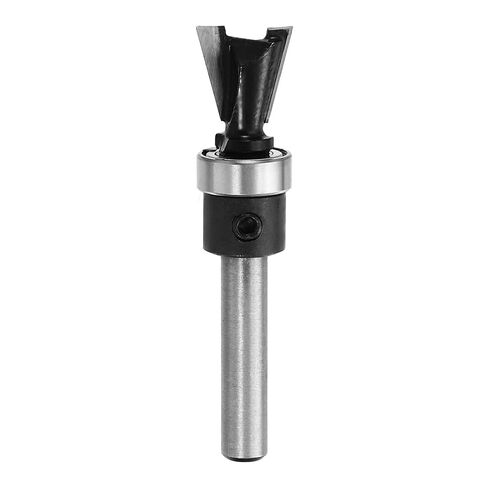 HARFINGTON Dovetail Router Bits 1/4" Shank 1/2" Dia Carbide Tipped Dovetail Joint Router Bit with Bearing Guide for Woodworking Cutter Cabinet Making, Black in Kuwait