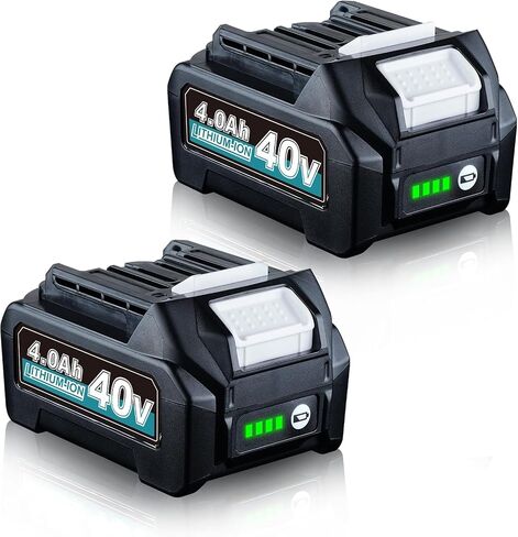 VANTTECH 4.0Ah 40V BL4040 Battery Replacement for 40V Battery BL4020 BL4025 BL4040 BL4040F BL4050F BL4040-2 Compatible with 40V Cordless Power Tools with LED Indicator (4.0Ah-2pcs) in Kuwait